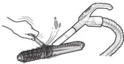 SAMSUNG SR2AK9350WK - Cleaning the pet brush - 4