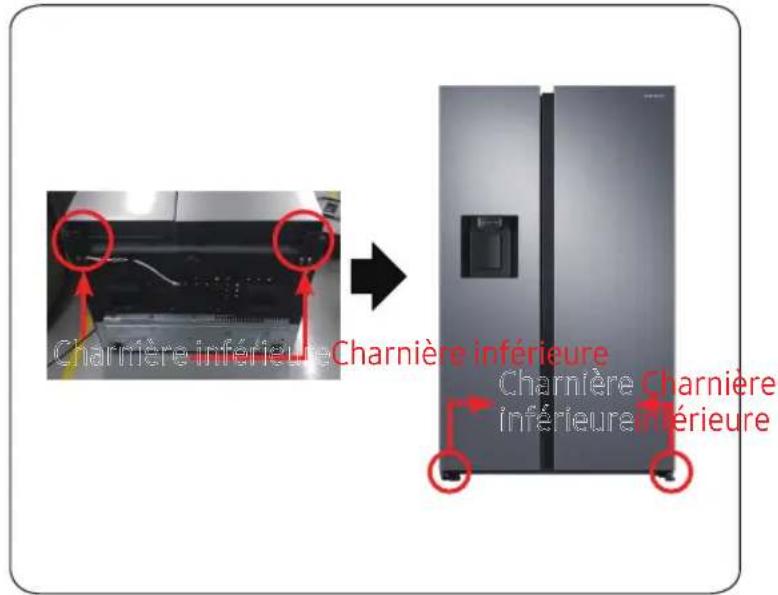 SAMSUNG RS65R5411B4 - Charnière inférieure - 1