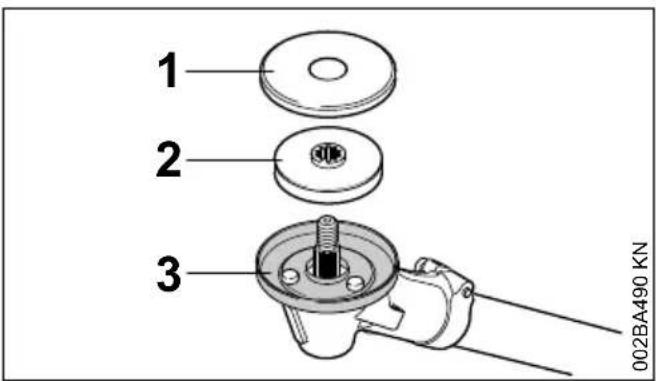 STIHL FS 311 - Sostituzione dell'anello di protezione - 1
