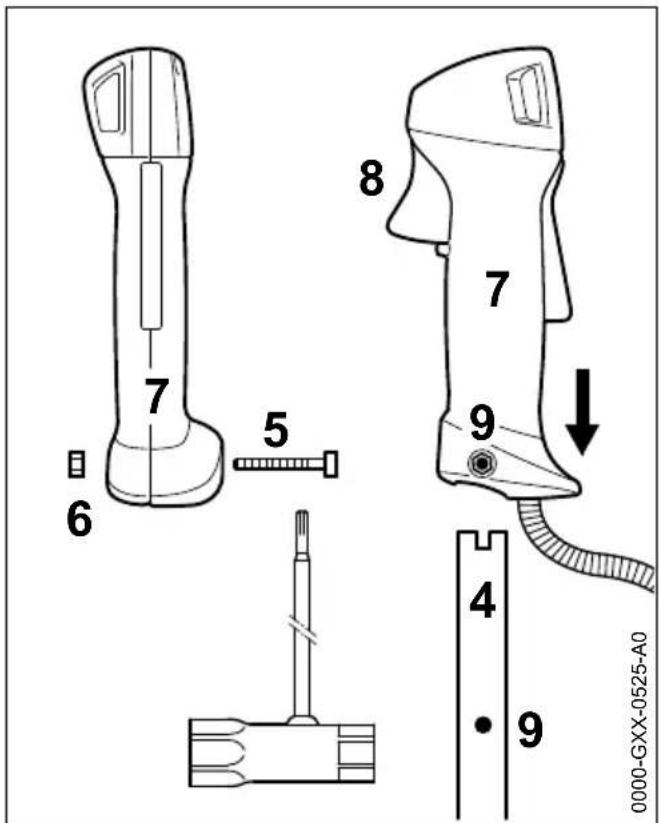 STIHL FS 311 - Montaggio dell'impugnatura a manubrio - 3