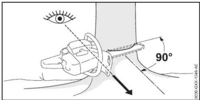STIHL MSA 200 CBQ - Fallkerb einsagen - 1