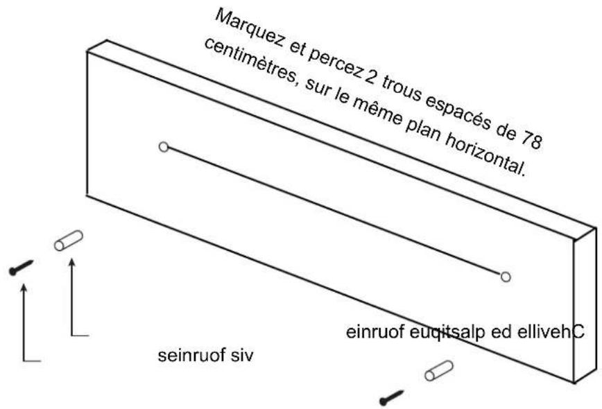 SYLVANIA SB379W - Fixation sur un mur de briques - 1