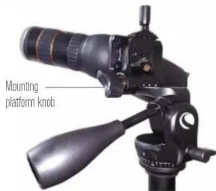 CELESTRON Hummingbird - ADJUSTING THE MOUNTING PLATFORM - 1