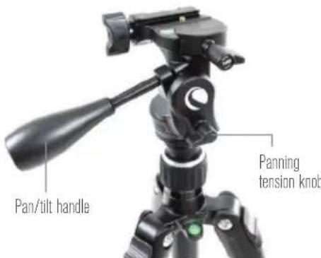 CELESTRON Hummingbird - ADJUSTING THE FAST ACTION PAN/TILT HEAD - 1