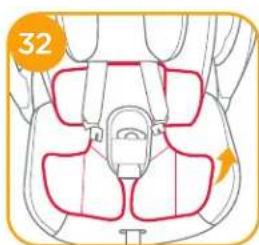 Joie iLevel - Extraer la capota y el acolchado del asiento - 5