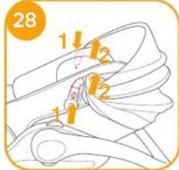 Joie iLevel - Detaching Hood and Seat Pad - 1