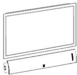 BOSTON ACOUSTICS TVee Model 25 - Emplacement de la barre de son - 2