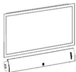 BOSTON ACOUSTICS TVee Model 25 - Ubicación de la barra de sonido - 2