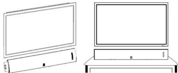BOSTON ACOUSTICS TVee Model 25 - Soundbar Location - 2
