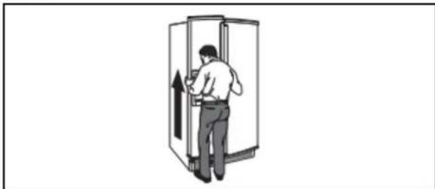 AMANA ASI2575GRS - Réinstallation des portes et charnières - 6