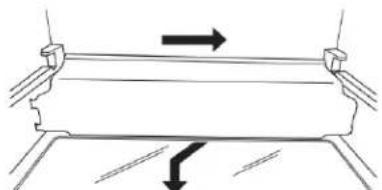 AMANA ASI2575GRS - Lampes inférieures - compartment de réfrigération - 1