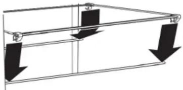 AMANA ASI2575GRS - Pour enlever et réinstaller les tablettes intermédiaire et supérieure : - 1