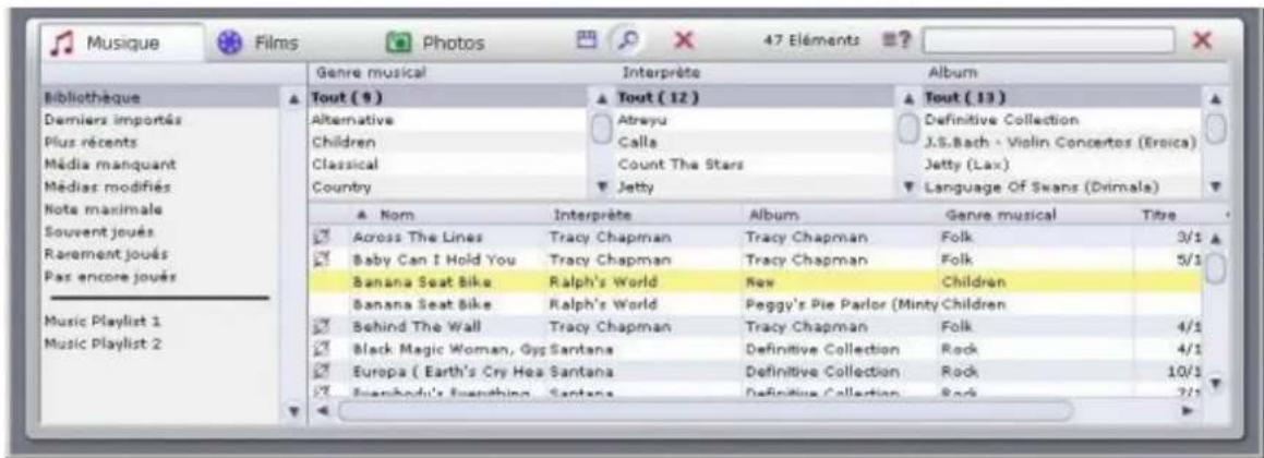 Avid ShowCenter - La fonction de recherche de la bibliothèque multimédia - 1