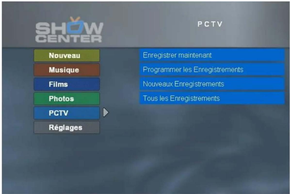 Avid ShowCenter - Menu TV - PCTV - 1