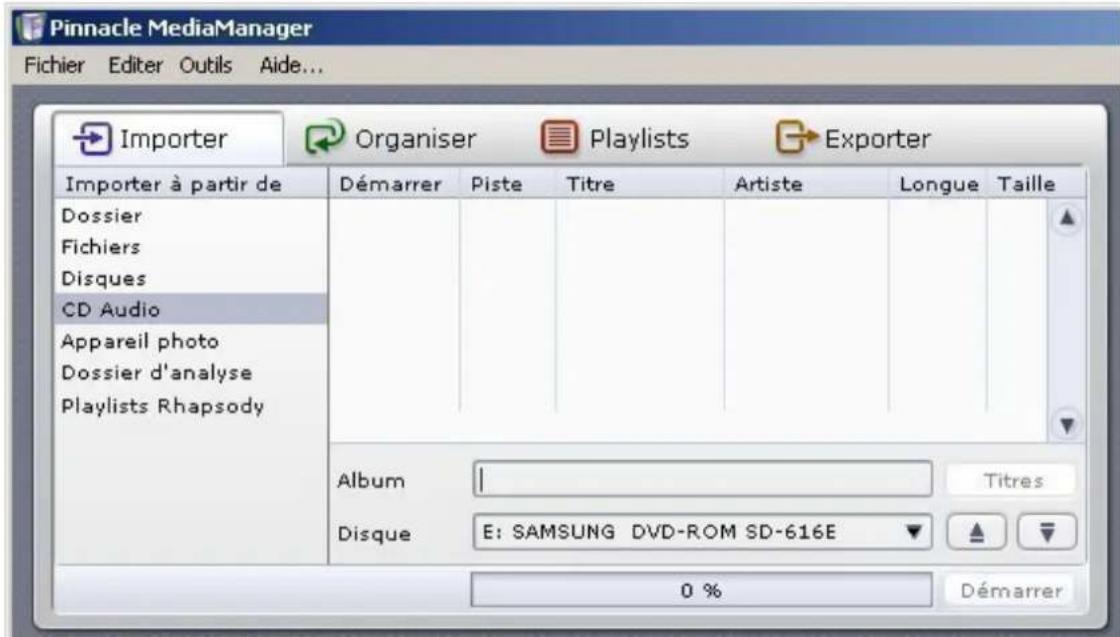 Avid ShowCenter - Importer - CD audio - 2