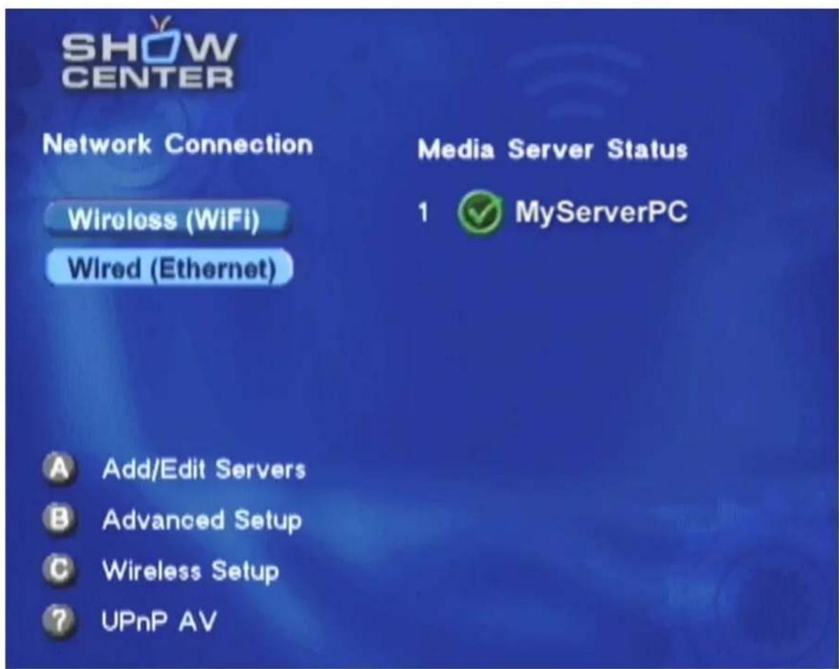 Avid ShowCenter - Allumer le lecteur ShowCenter et le téléviseur - 1