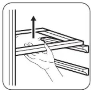 ZANUSSI ZRT23104WA - Positioning of the glass shelf - 1