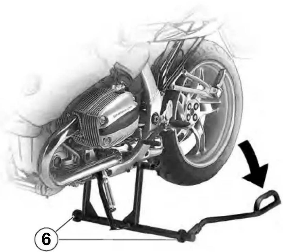 BMW R 1100 S (2000) - Dépose de la béquille de dépannage - 1