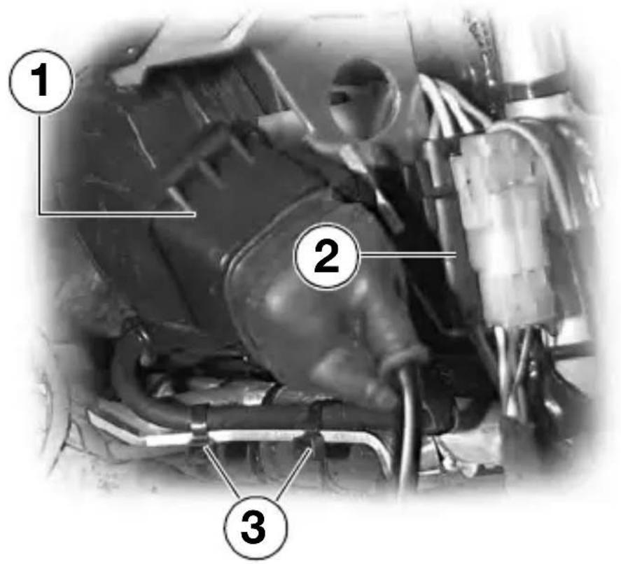 BMW R 1100 S (2000) - Réglage du phare pour circulation à droite ou à gauche - 1