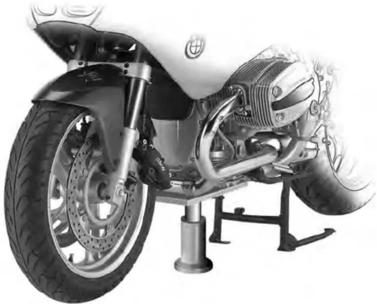 BMW R 1100 S (2000) - Démontage de la roue avant - 1