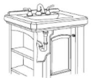 Danze DC026018BC - Instalación en los muebles tocadores de lavabo de 24" Cirtangular® - 6