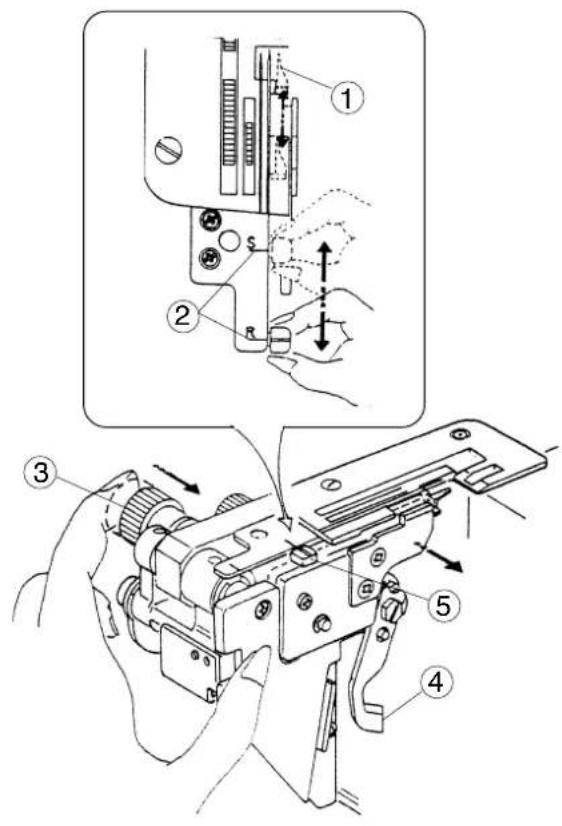 JANOME 1110DX Pro - Si la largeur de coupe est trop large: - 1