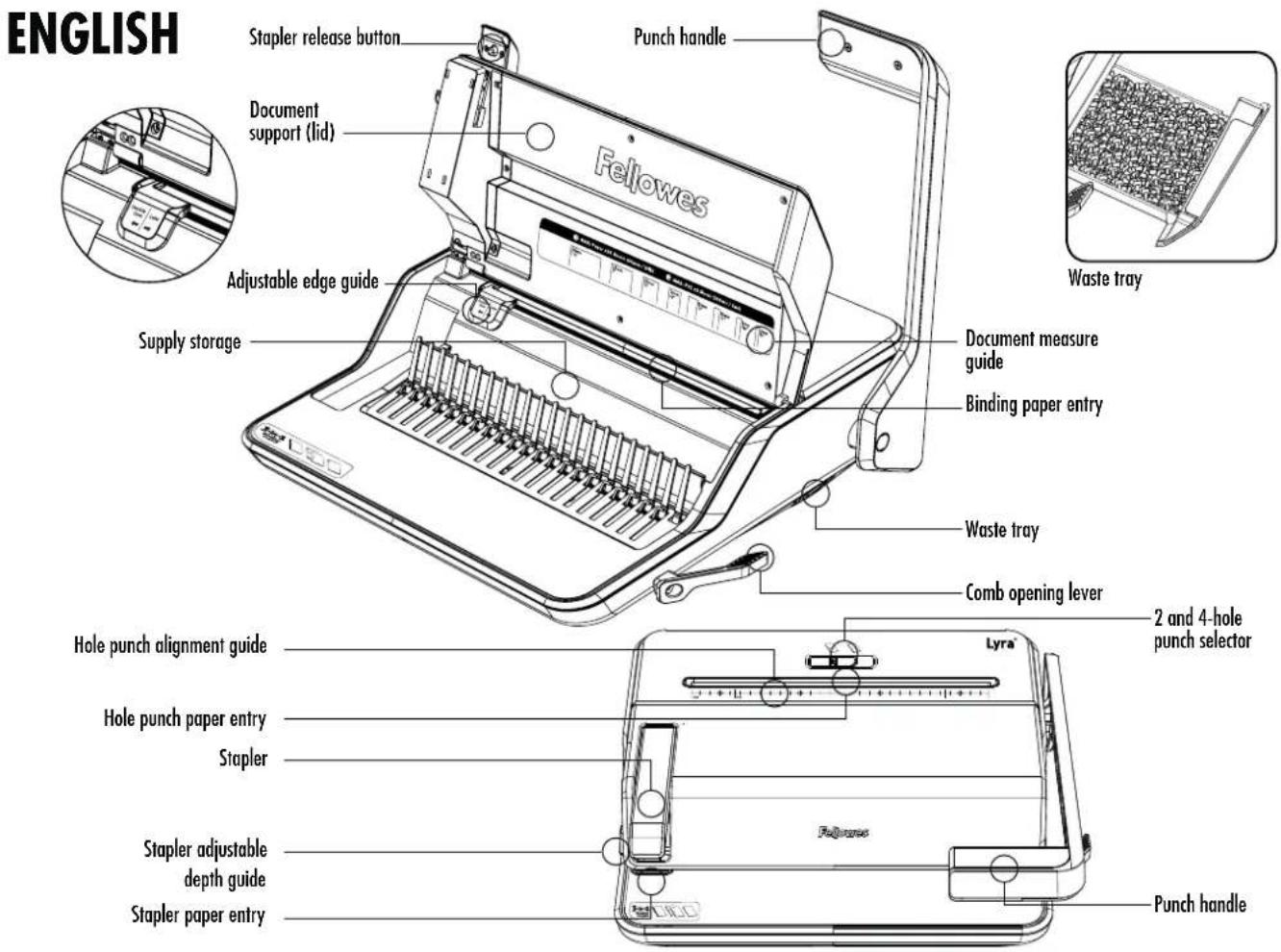 FELLOWES Lyra 3in1 - 1