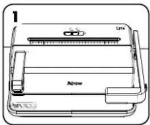 FELLOWES Lyra 3in1 - E5 4 PONTOS LYUKASZTÁS LEPÉSEI - 1