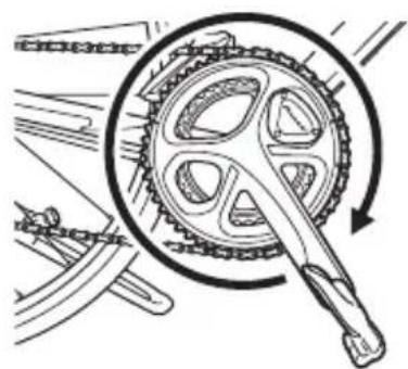 PIONEER SBTLT80 - Rotate the bicycle's crank set more than three rotations to start the left and right transmitters. - 1