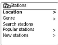 SANGEAN DDR75BT - Choisir une station de radio par lieu - 3