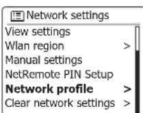 SANGEAN DDR75BT - Profiles réseau - 3