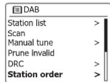 SANGEAN DDR75BT - Réglage de l'ordre des stations - 2