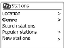 SANGEAN DDR75BT - Choisir une station de radio par genre - 2