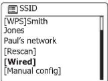 SANGEAN DDR75BT - Configuration de la radio pour utiliser une connexion ethernet - 5