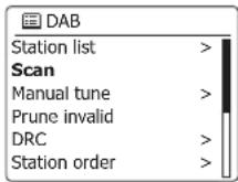 SANGEAN DDR75BT - Trouver de nouvelles stations de radio DAN - 1