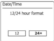 SANGEAN DDR75BT - Réglage du format d'horloge - 4