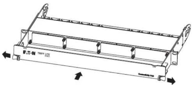 Tripp Lite N48401UMINI - Installing the Panel Shield Bracket: - 1