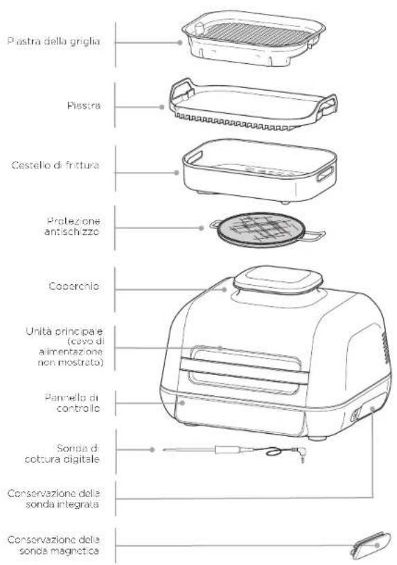NINJA Foodi max Pro AG651EU - COMPONENTI - 1