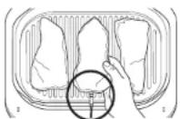 NINJA Foodi max Pro AG651EU - Refer to the chart on the adjacent page of a further probe placement instructions. - 1