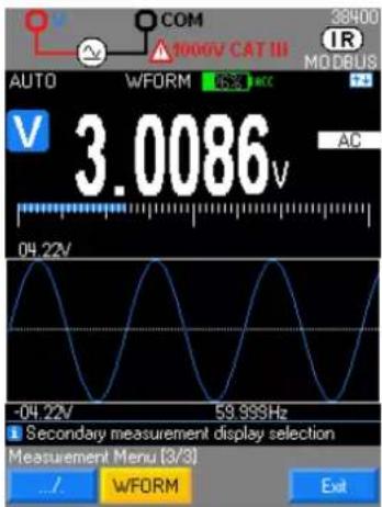 METRIX MTX 3292B - Touche MEAS: mesures avancées - 6