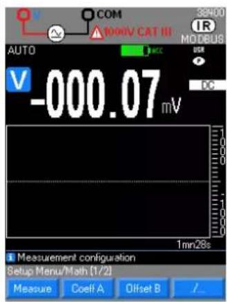 METRIX MTX 3292B - MATH: paramétrage de la fonction MATH - 1