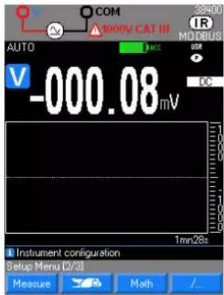 METRIX MTX 3292B - SETUP 2/3: configuration des paramètres de mesure - 1