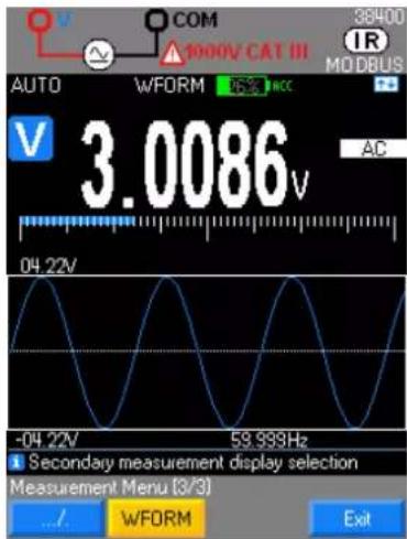 METRIX MTX 3292B - Forme d'onde et tendance 5.1.4 - 1