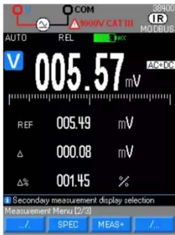 METRIX MTX 3292B - Touche MEAS: mesures avancées - 2