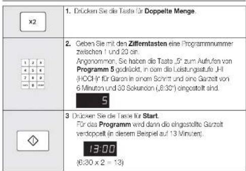 BUFFALO GK642E - VERWENDEN DER TASTE FÜR DOPPELTE Menge - 1