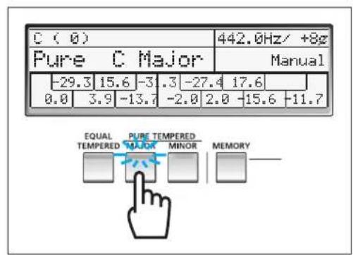 YAMAHA Harmony Director HD200A - Selecting a Temperament - 2