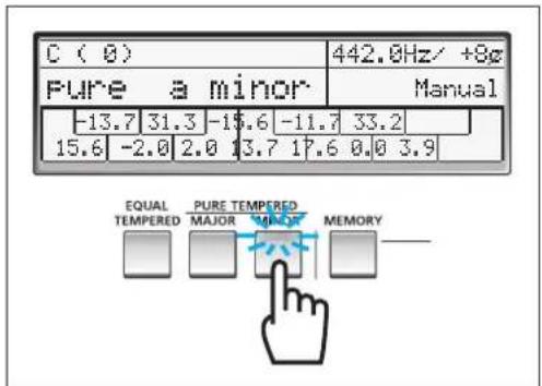 YAMAHA Harmony Director HD200A - Selección de un temperamento - 3