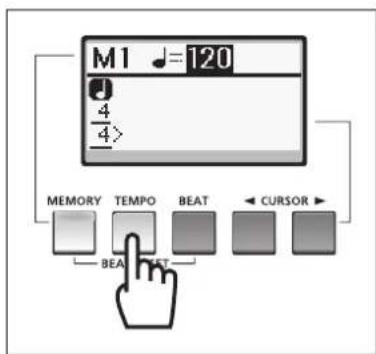 YAMAHA Harmony Director HD200A - Tempo Setting - 1