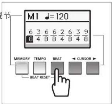 YAMAHA Harmony Director HD200A - 拍子的设置 - 1