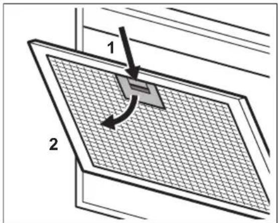 ELECTROLUX DGE5661HM - Para limpar o filtro: - 1